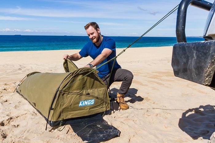 Kings Single Swag Kwiky Premium Sleeping bag 5 C to 5 C