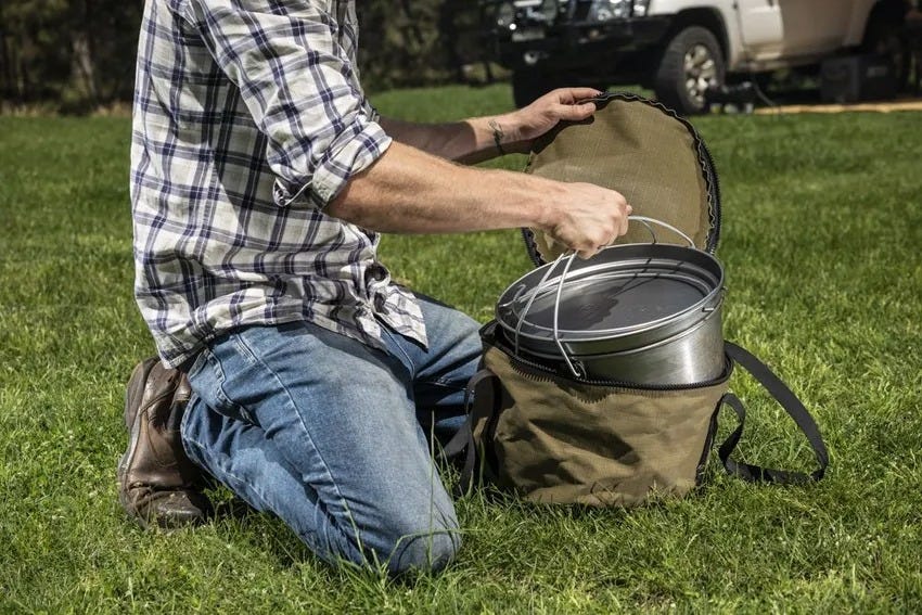 2x Camp Oven Canvas Bag Outdoor Products Australia