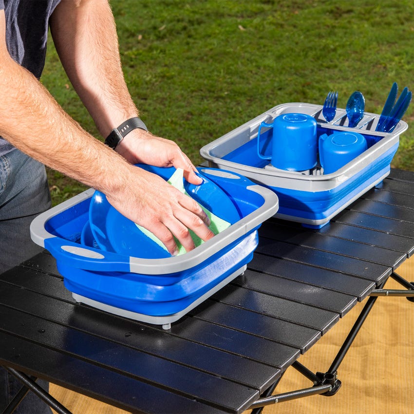 Kings Collapsible Dish Rack| Heavy Duty | Packs Away Flat