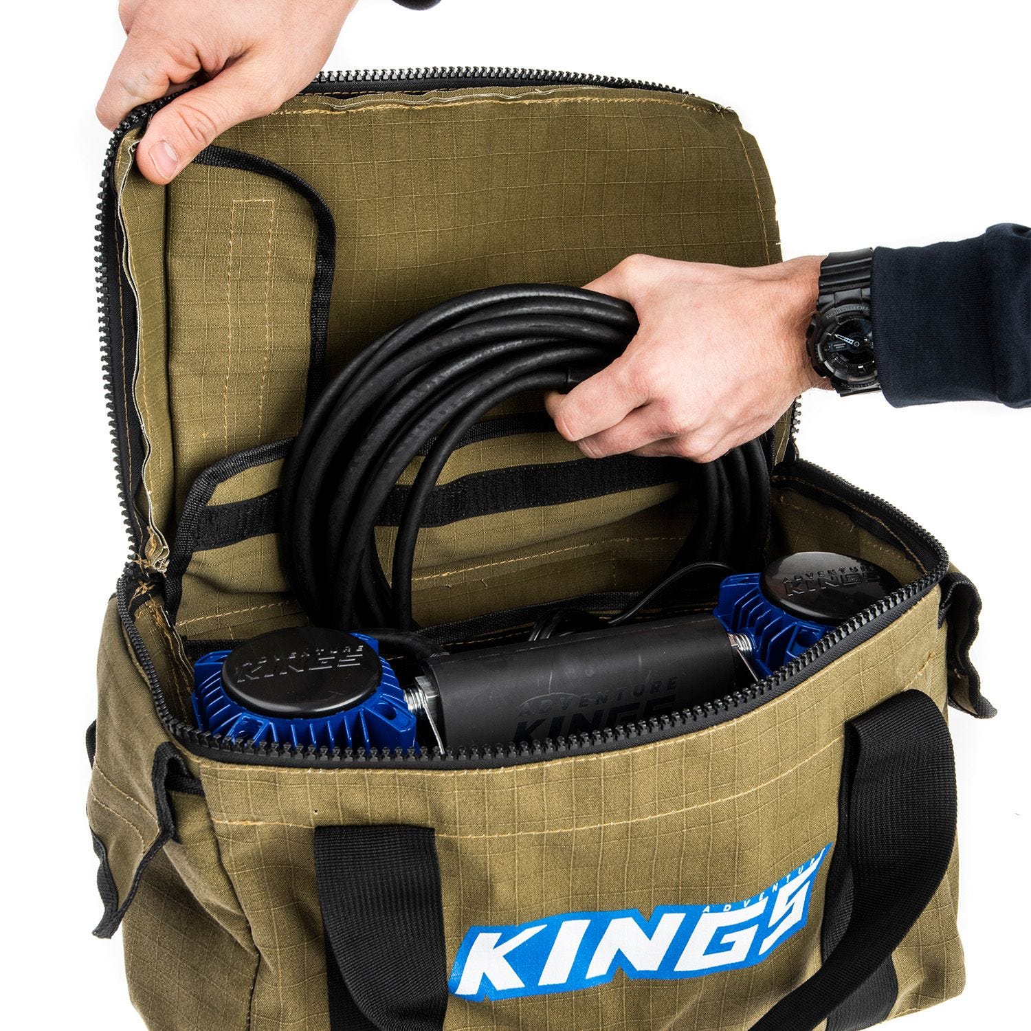 Kings Canvas Air Compressor Bag 400GSM Internal Pockets Outdoor Products Australia