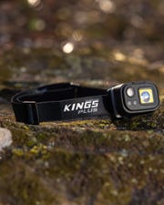 Kings Plus Lithium LED Head Torch | Rechargeable |Handsfree Motion Sensor | 410 Lumens
