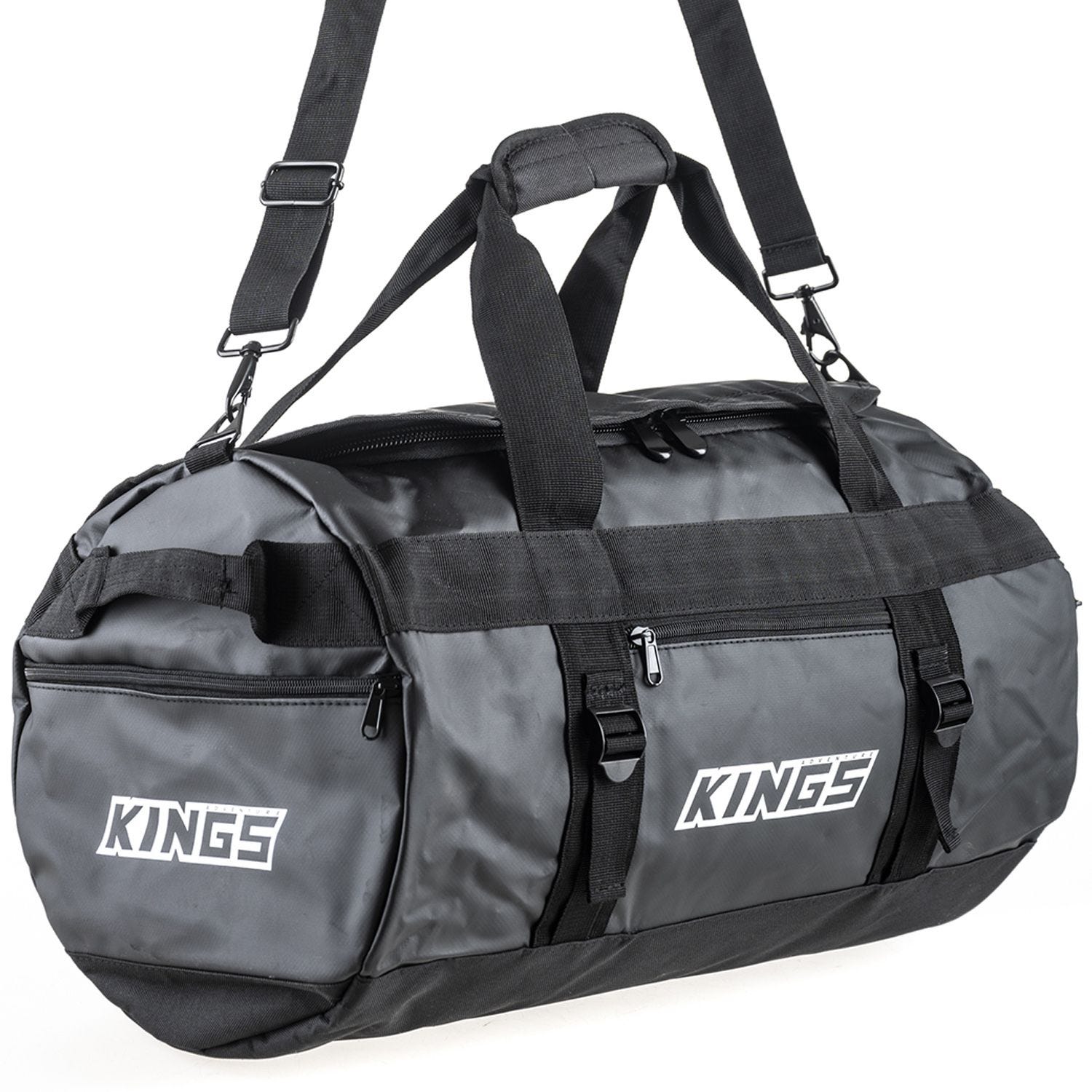 Kings 40L Large PVC Duffle Bag Water Resistant Heavy Duty 600D Polyester 4WD Supacentre