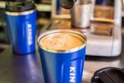Kings Blue Coffee Cup | 380ml Vacuum Travel Mug | Insulated Stainless Steel | For Hot & Cold Drinks