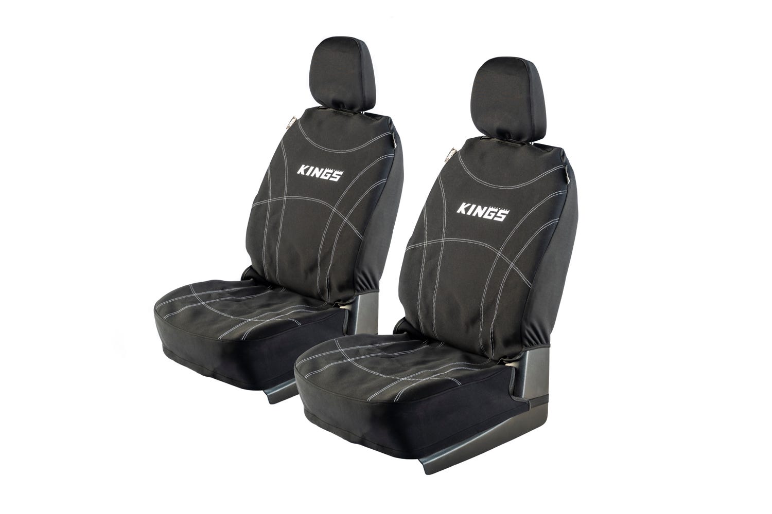 Kings Premium Neoprene Seat Covers Pair Automotive Grade Neoprene Airbag Safe