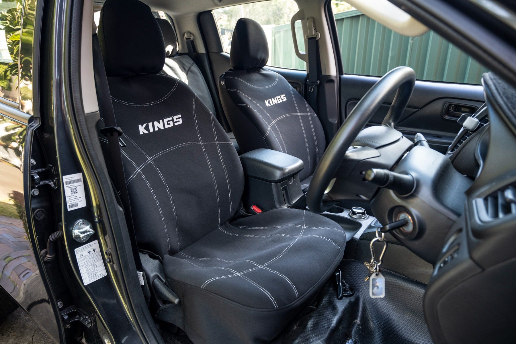 Premium Neoprene Car Seat Cover 2x Premium Car Seat Organiser with Folding Table