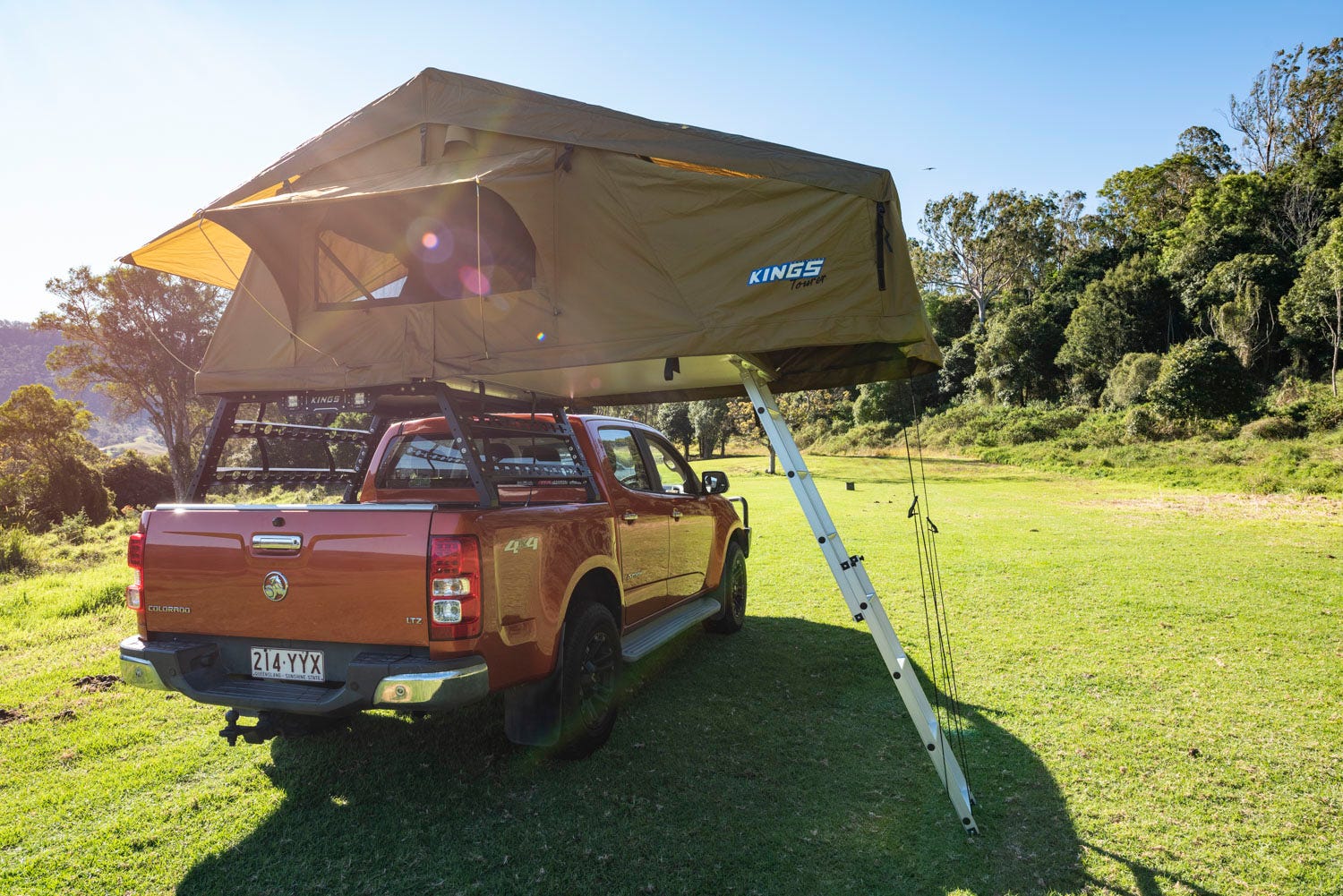 Roof top tent ute outlet rack