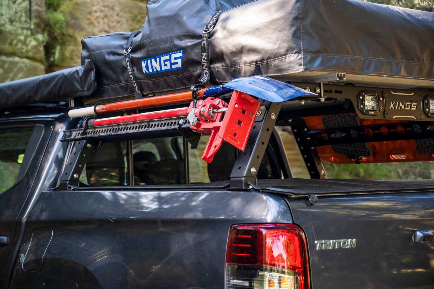 Kings Universal Ute Tub Rack 3mm Zinc Powdercoated Steel Adjustable Height Width Easy DIY Install Outdoor Products Australia