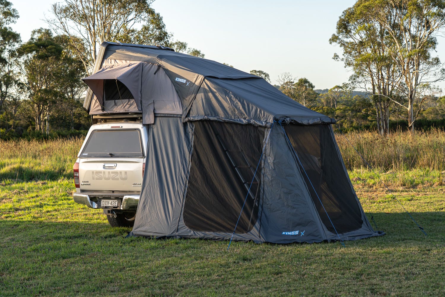 Kings Tourer X 1600 Side Opening Rooftop Tent Annex 7 sqm Space