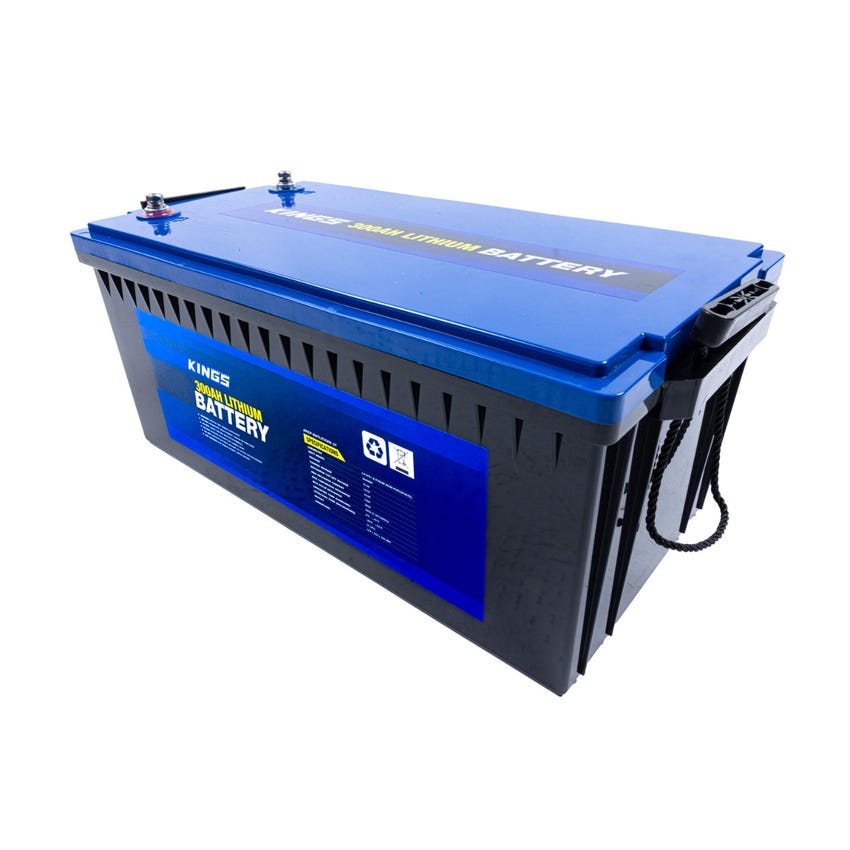 Kings 12V 300Ah Deep Cycle Lithium LiFePO4 Battery | Quality integrated BMS | Long Life