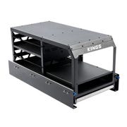 Kings Pantry Slide | Pull-Out Camp Kitchen | In-Built Table | Three Storage Compartments | Inc. Heavy-Duty Mounts + Runners