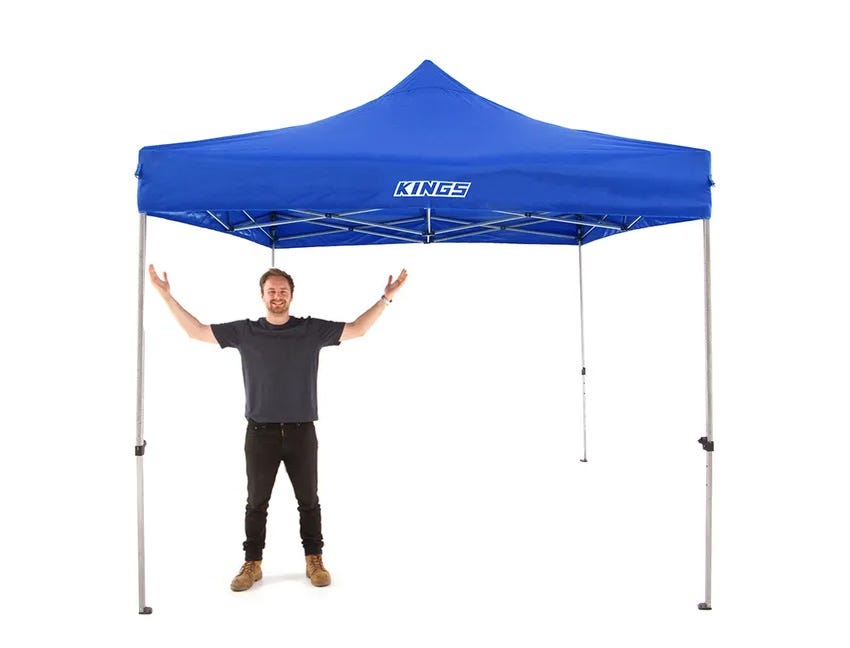 Kings 3x3m Portable Gazebo | Heavy Duty Steel Frame | UPF50+ | Waterproof | 420D Coated polyester