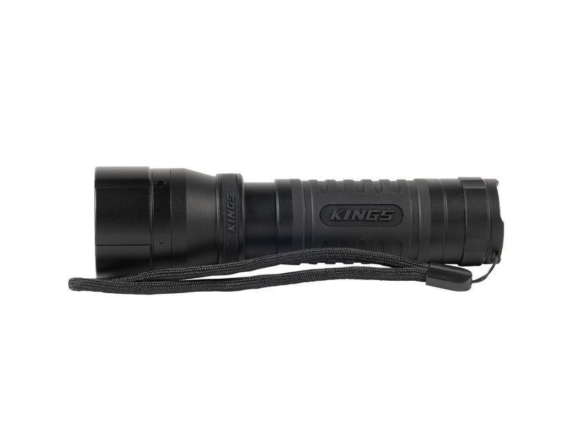 Kings Mini LED Torch | Up to 508 Lumens | Ultra Grip Technology |Slide-adjustable beam pattern | Spot or flood light