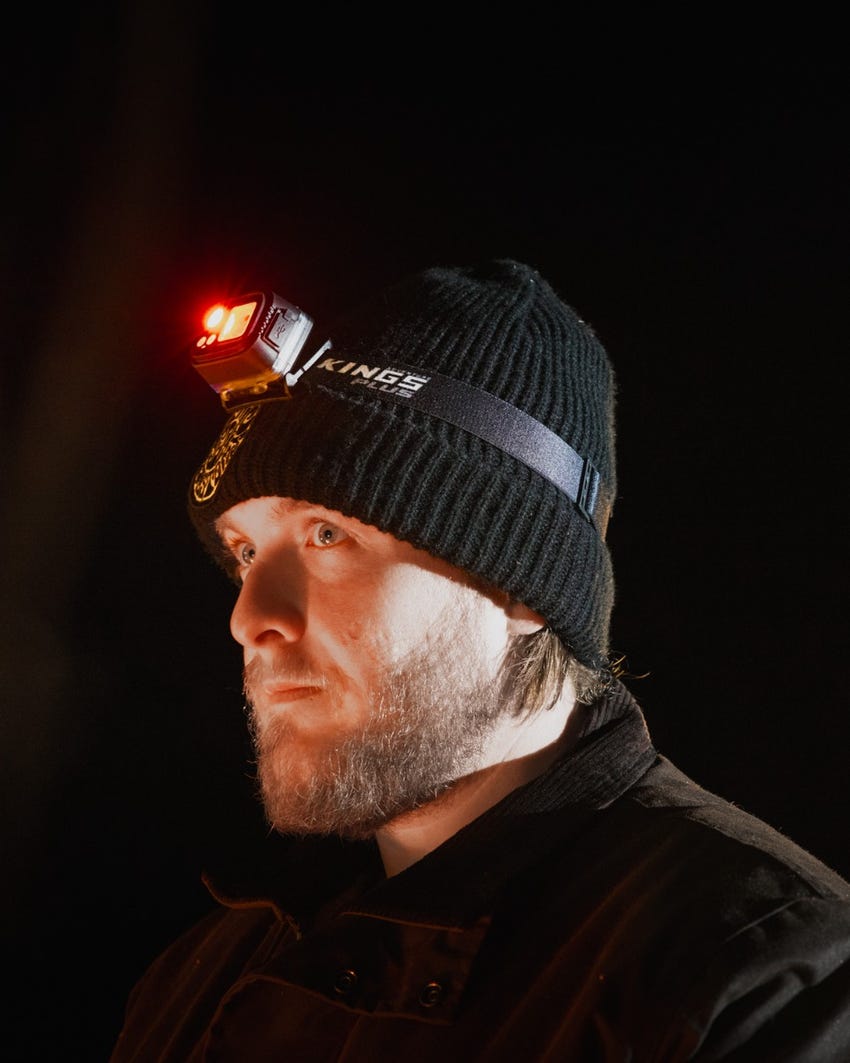 Kings Plus Lithium LED Head Torch | Rechargeable |Handsfree Motion Sensor | 410 Lumens