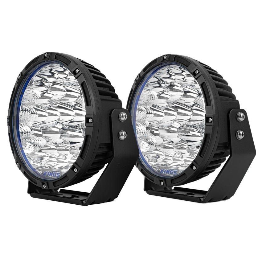 Kings Lethal 9” Premium LED Driving Lights | Fitted with OSRAM LEDs | 17,586 Lumens | 1 Lux @ 1,097m | Spot Lights