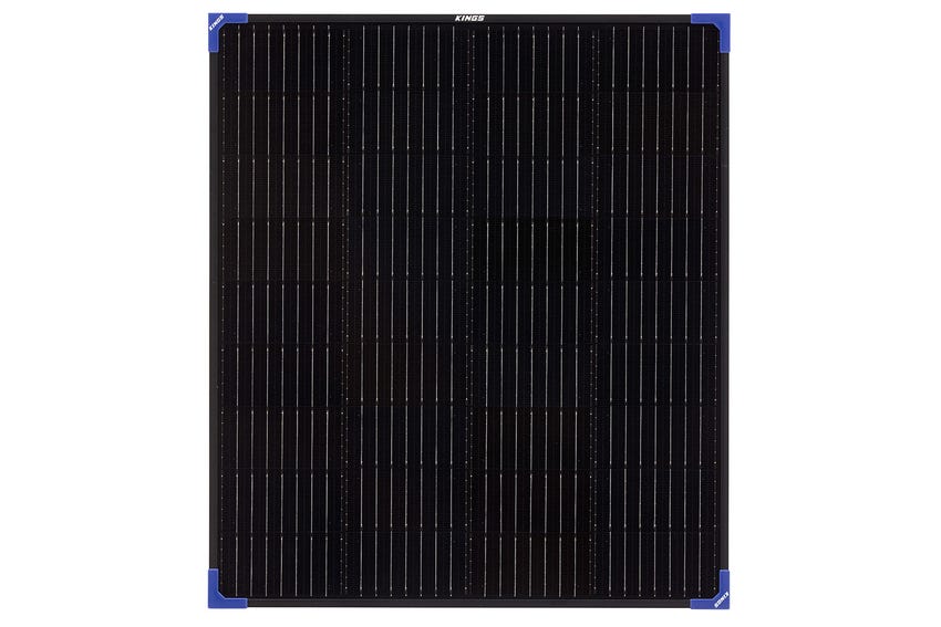 Kings 100W Fixed Solar Panel | Up to 8.33A of charge at 12V | Grade A cells | 1.8cm Slimline Frame