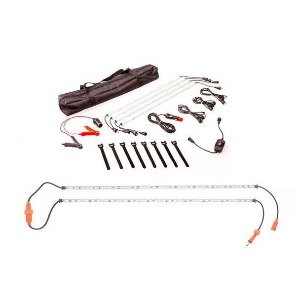 Adventure Kings Illuminator 4 Bar Camp Light Kit + Orange LED Camp Light Extension Kit 4WD