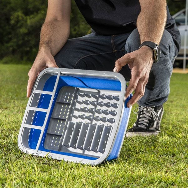 Kings Collapsible Dish Rack| Heavy Duty | Packs Away Flat