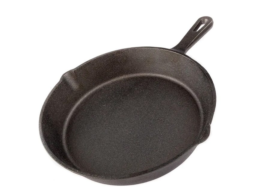 Adventure Kings Skillet Pan | 26cm Diameter | Cast Iron