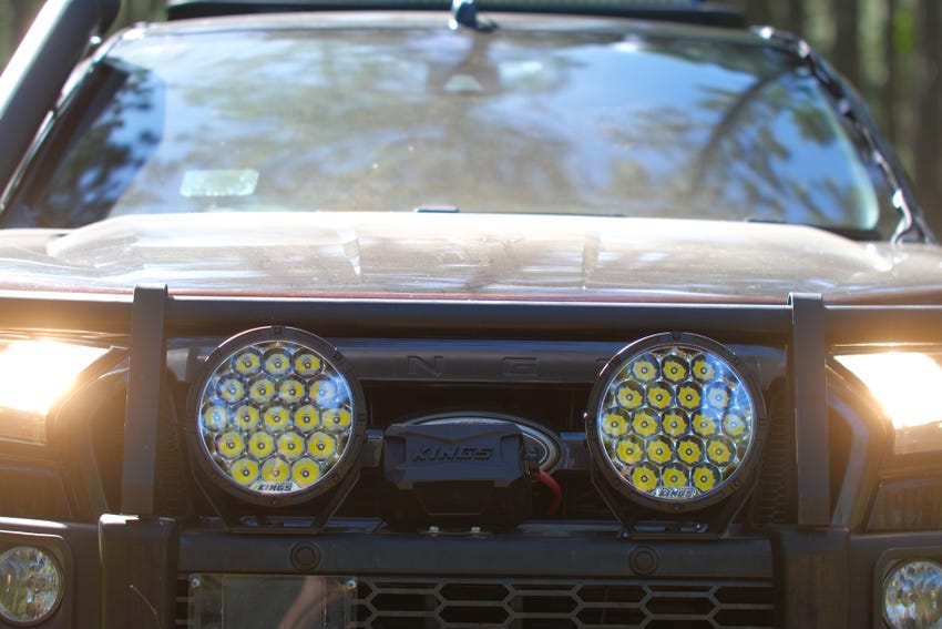 Kings 9" Lethal Driving Lights (Pair) | Lens Covers Included | 1 Lux @ 1,212 M | 16,362  Lumens | IP68 and IP69K | 3mm Powder-Coated Brackets
