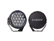 Kings 9" Lethal Driving Lights (Pair) | Lens Covers Included | 1 Lux @ 1,212 M | 16,362  Lumens | IP68 and IP69K | 3mm Powder-Coated Brackets