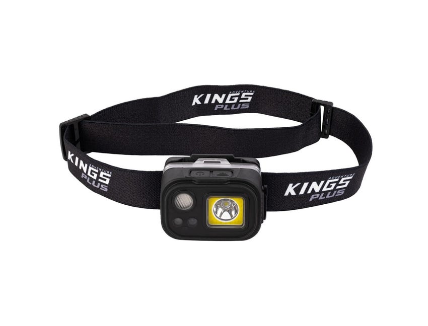 Kings Plus Lithium LED Head Torch | Rechargeable |Handsfree Motion Sensor | 410 Lumens
