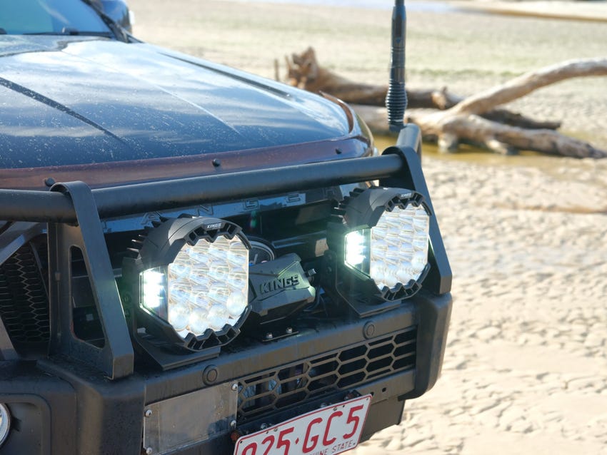 Kings Plus 9" Lethal Pro Driving lights | Covers Included | 1 Lux @ 1,627 M | 21,440 Lumens | IP68, IP69K, IK08 and CISPR25 approved | Die Cast Aluminium Brackets