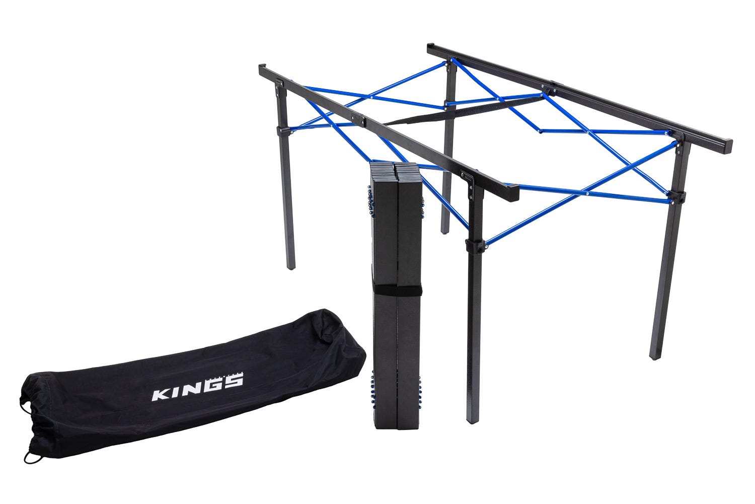 Kings Aluminium Roll Up Camp Table Large 50kg Weight Rating Ultra Sturdy Locking Frame Outdoor Products Australia