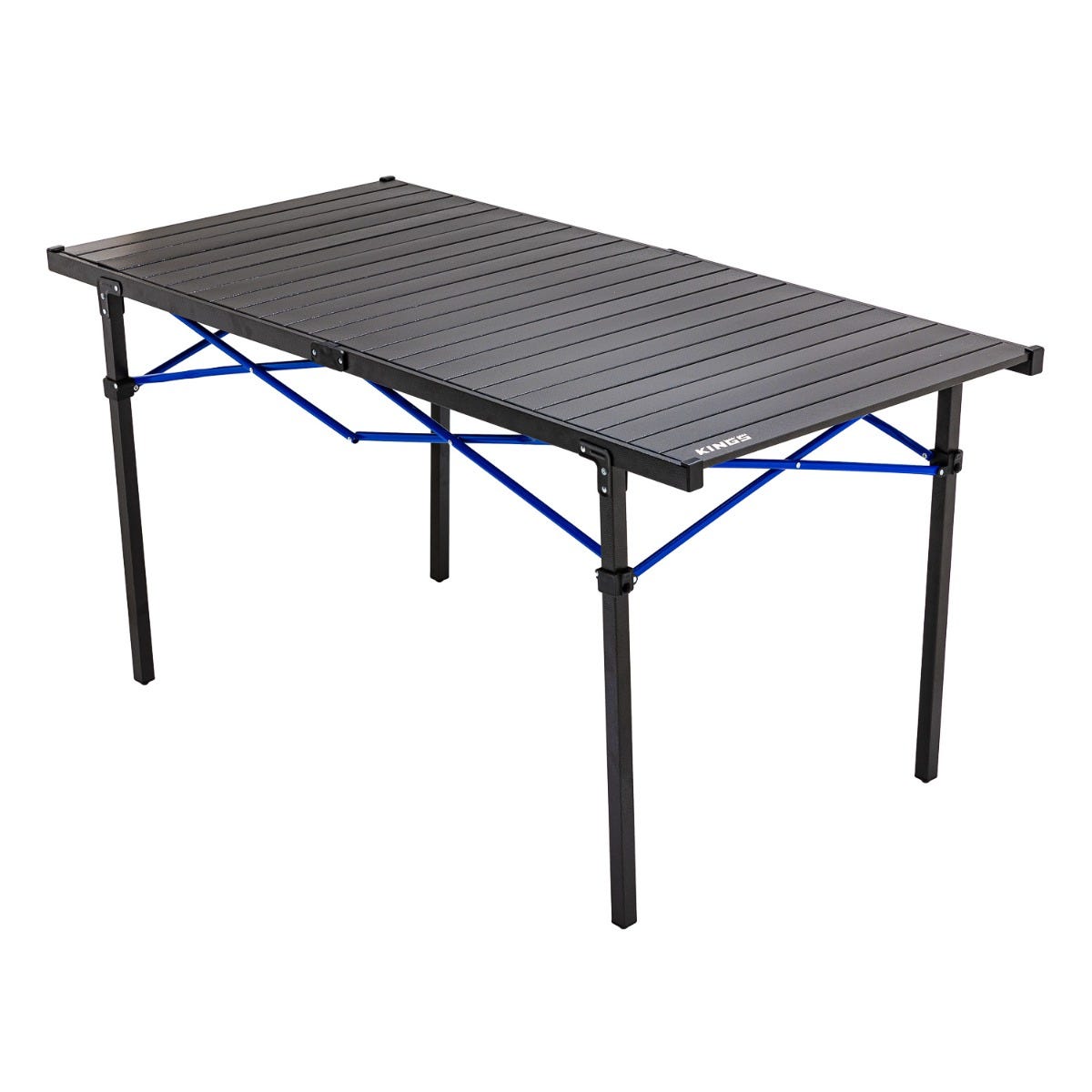 Kings Aluminium Roll Up Camp Table Large 50kg Weight Rating Ultra Sturdy Locking Frame 4WD Supacentre