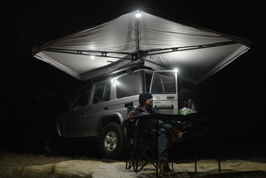 Kings Lithium Rechargeable LED Camp Lantern White and Amber Camp
