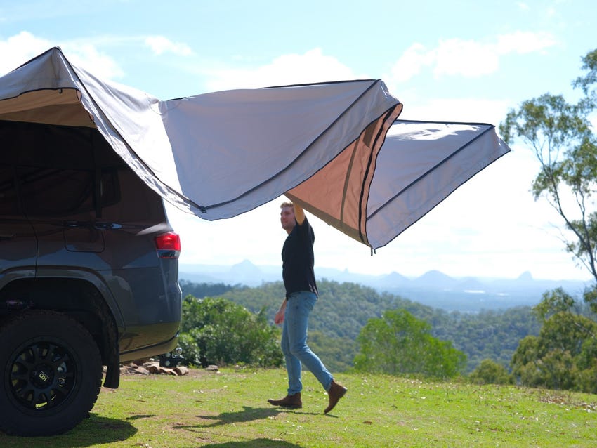Kings Plus 270 Tourer XL Freestanding Awning | Gigantic 14.57sqm Coverage | Perfect For Large 4WDs & Camper Trailers | Powdercoated Aluminium Frame