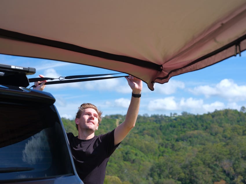 Kings Plus 270 Tourer XL Freestanding Awning | Gigantic 14.57sqm Coverage | Perfect For Large 4WDs & Camper Trailers | Powdercoated Aluminium Frame