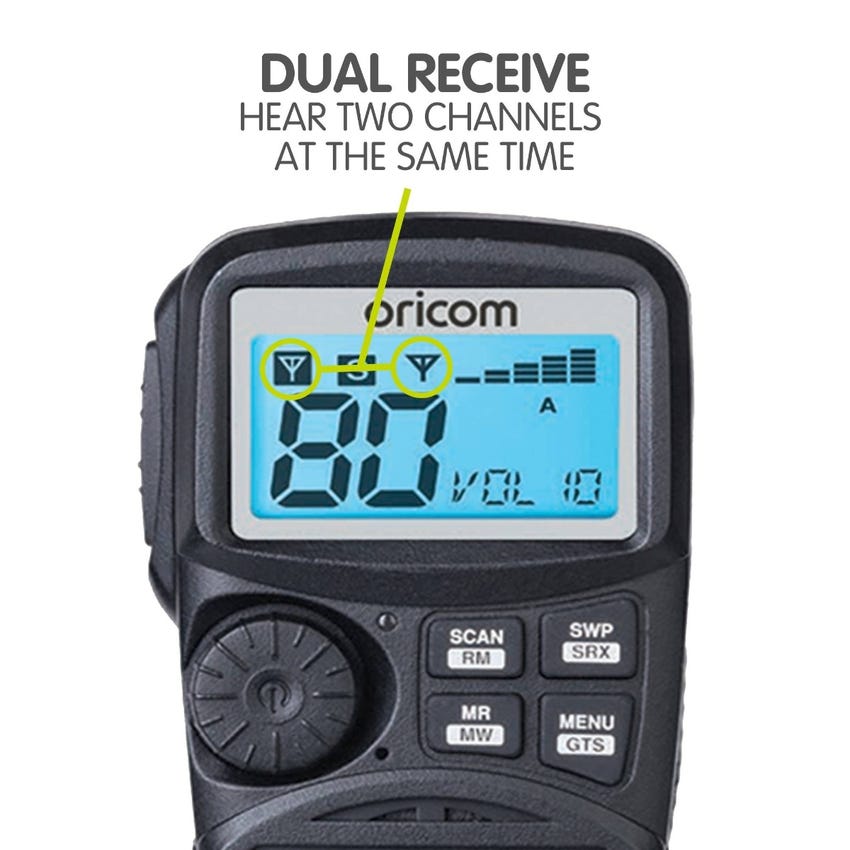 Oricom Dual Receiver UHF | IP54 | DUAL RECEIVER | 5 YEAR WARRANTY