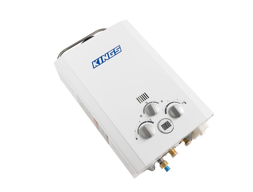 Kings Portable Gas Hot Water System | Camping Shower Water Heater | Tankless