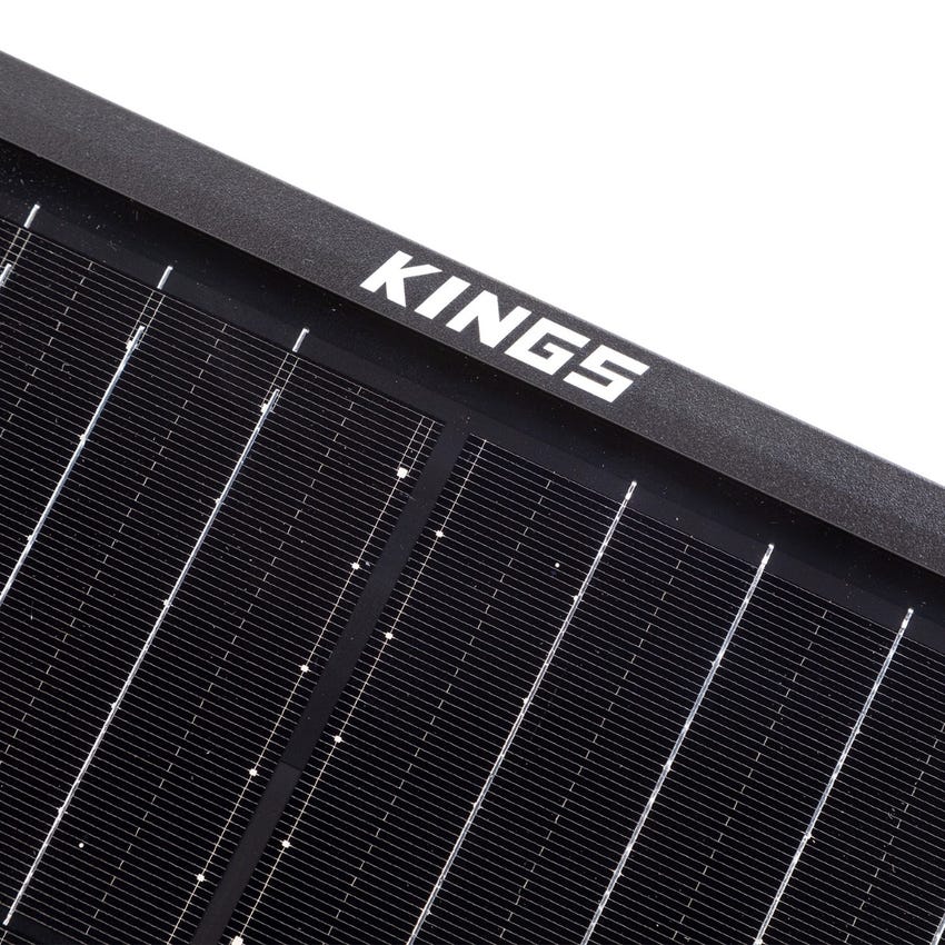 Kings 200W Fixed Solar Panel | Up to 16.67A of charge at 12V  | Grade A cells | 1.8cm Slimline Frame