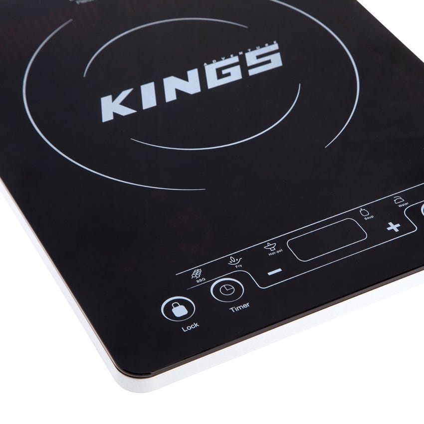 Kings Portable Induction Cooker | 2000W of Cooking Power | Slimline Design | Adjustable Power Setting