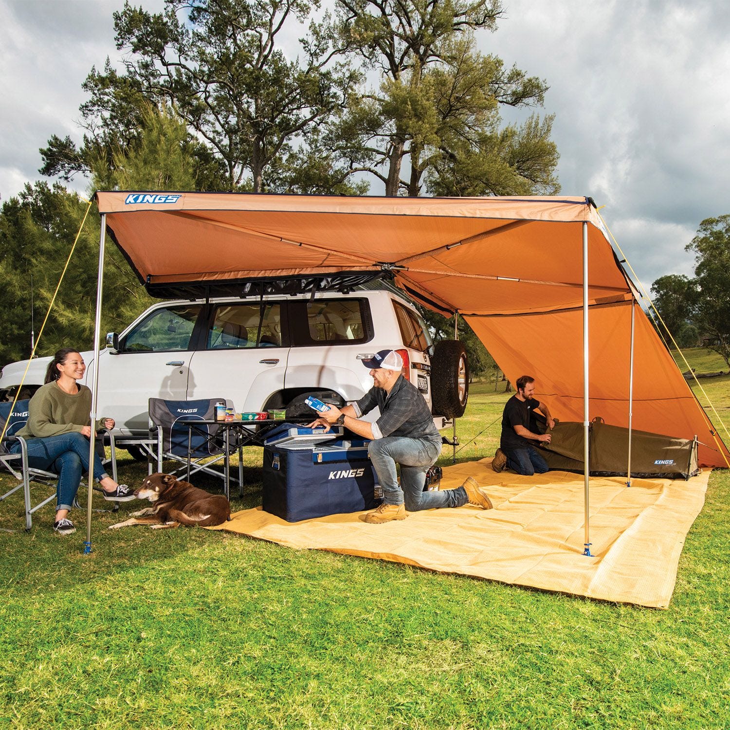 270 King Wing Awning Wall Suits all sides of 270 King Wing Waterproof UPF50 Sun Protection Velcro attachment Adventure Kings