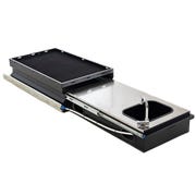 Kings Camping Kitchen Slide | Twin Slide-Out Compartments | 90L Fridge Slide | Stainless Benchtop | Plumbed Water Tap