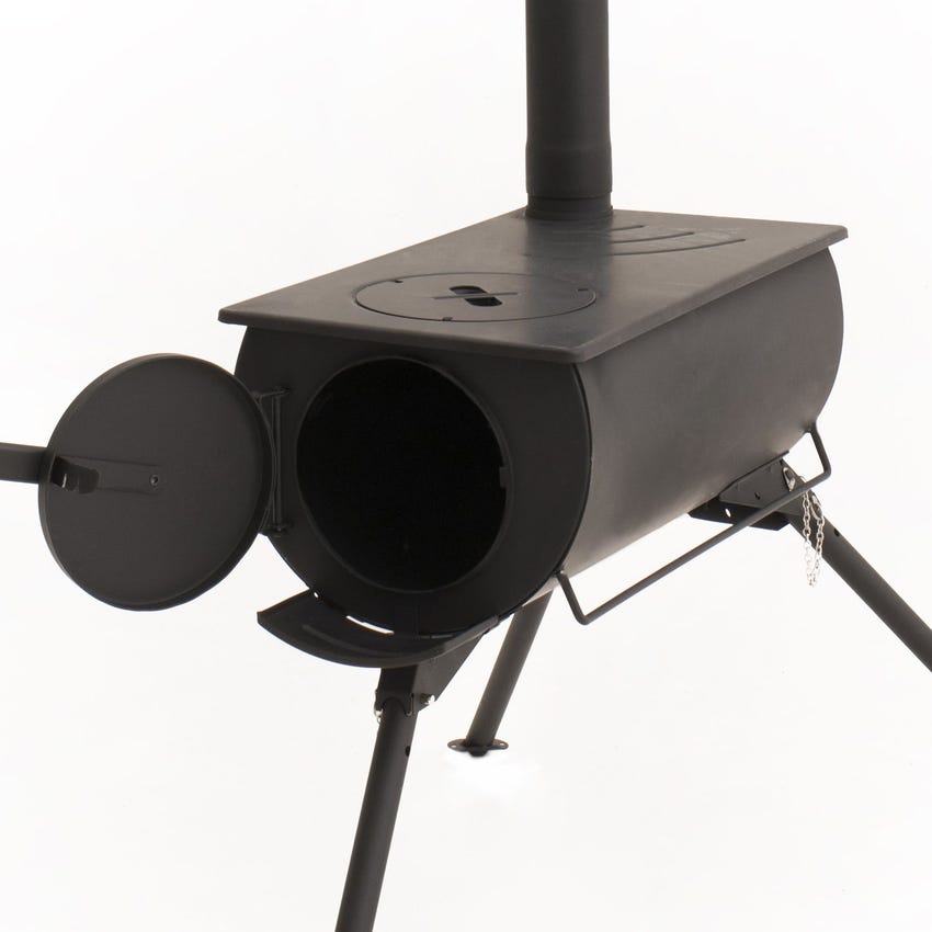 Kings Portable Camp Oven/Stove | Wood Fired BBQ | Enclosed Firepit | Packs Down For Easy Transport