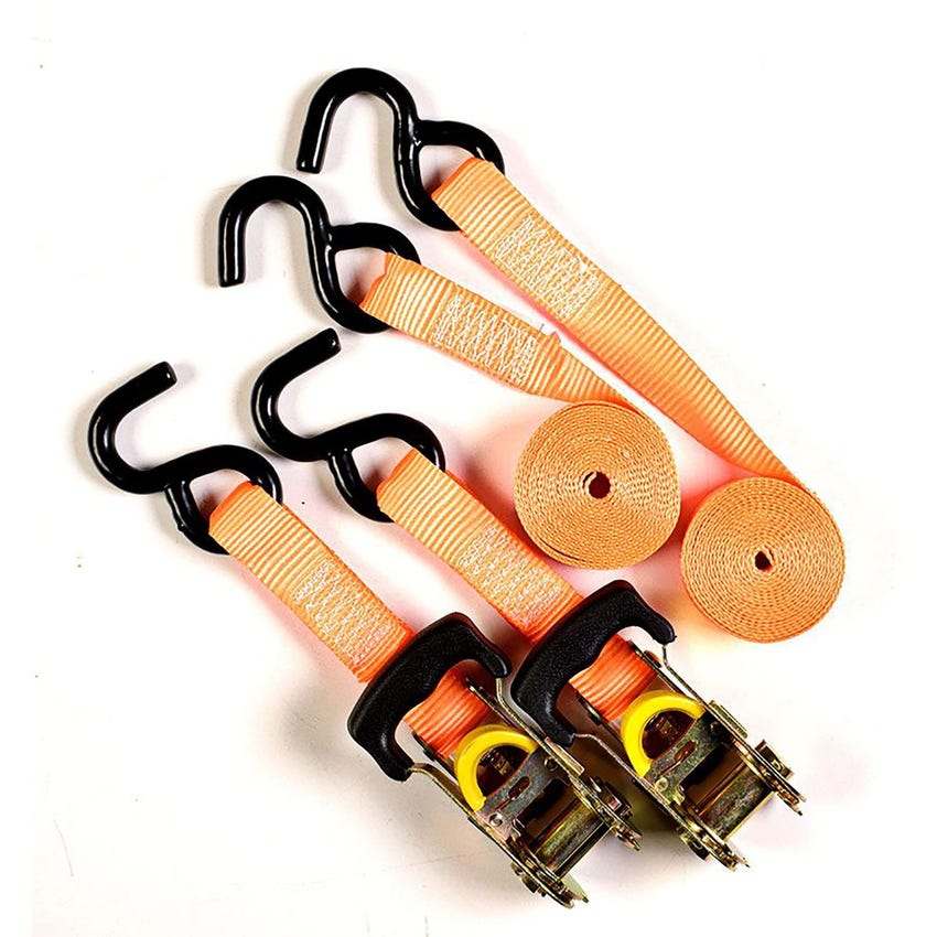 Kings 450kg Ratchet Straps | Twin-Pack | 3m Long | 1300kg Break Strength | Heavy-Duty
