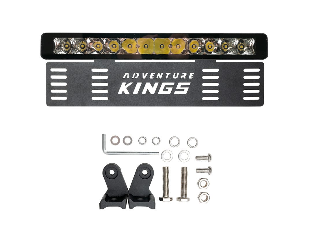 light bar number plate mount